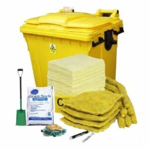 660 Litre Chemical 4 Wheeled Bin Spill Kit